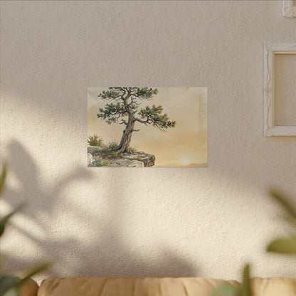 Pine Tree Canvas Art | Summer Japandi Texture Art