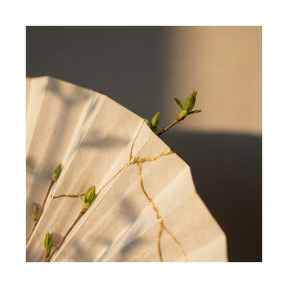 Ma Paper Fold Wall Art Print - Kintsugi Gold Vein