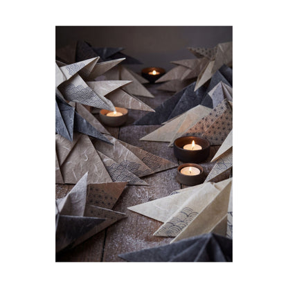 Elegant Paper Fold Wall Art Print - Japanese Pattern Japandi