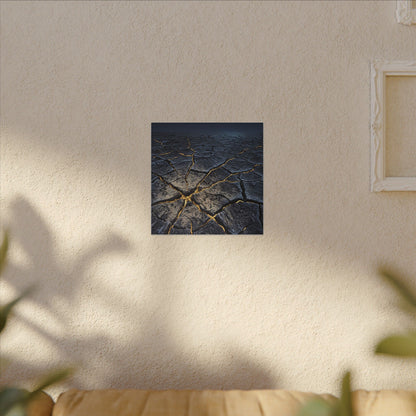 Cracked Earth Broken Beauty Canvas Art | Artful Kintsugi Art