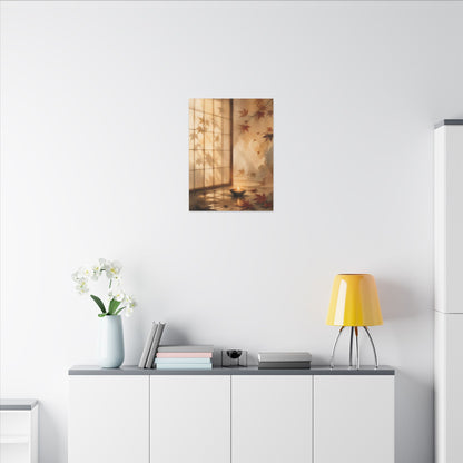 Candlelight Shoji Screen Canvas Art - Japandi Ma