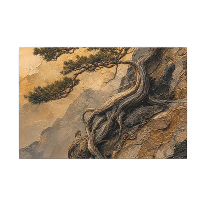Summer Pine Tree Texture Canvas Art | Cozy Decor