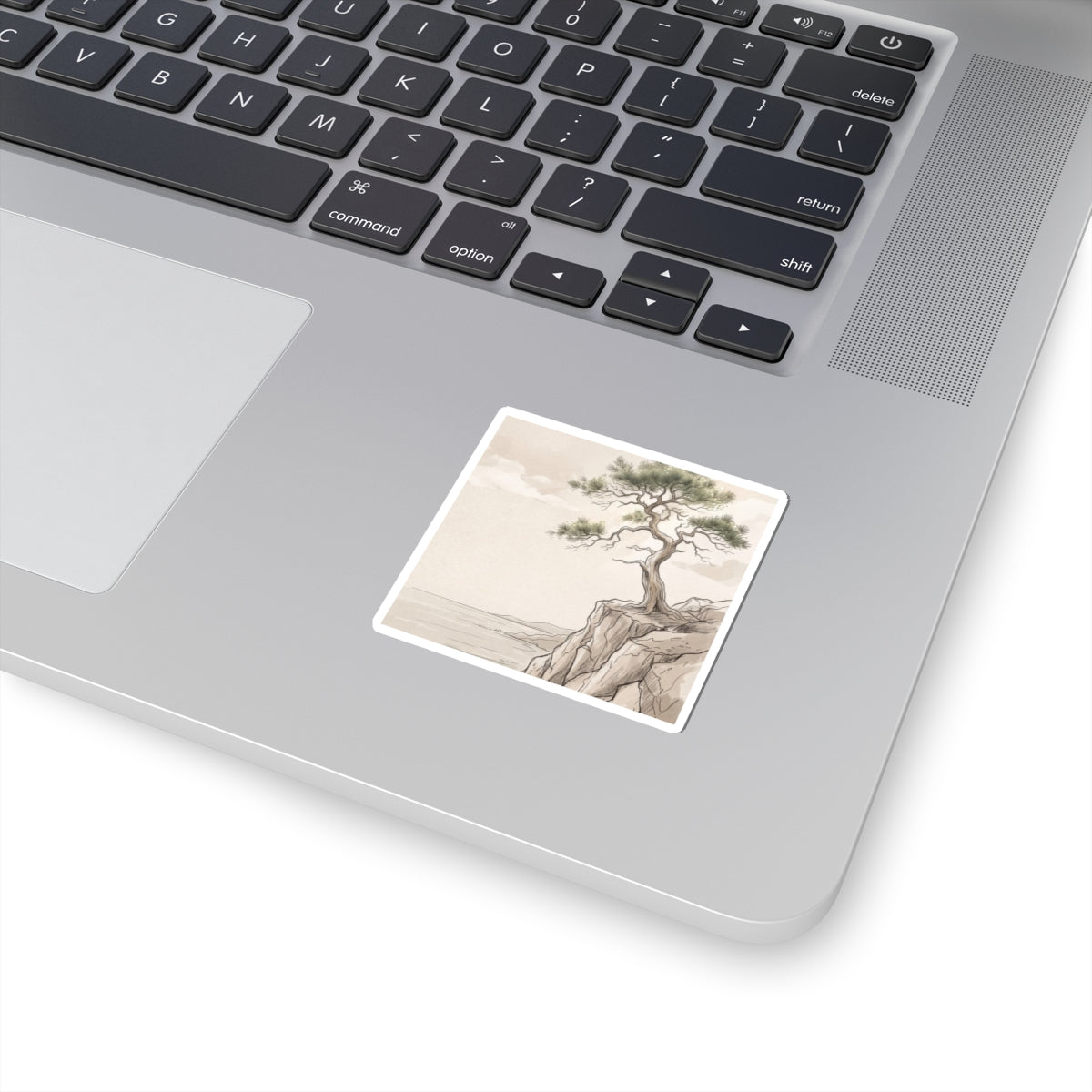 Pine Tree Summer Sticker | Japandi Elegant Design