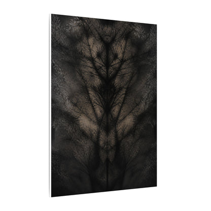 Seijaku Shadow Play Canvas Art - Dark Japandi Charcoal Ink