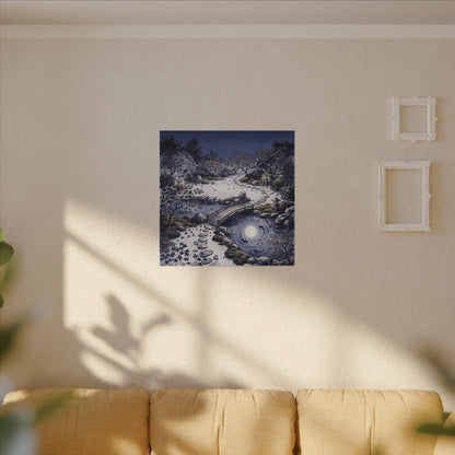 Torii Gate Enso Canvas Art | Contemplative Zen Art