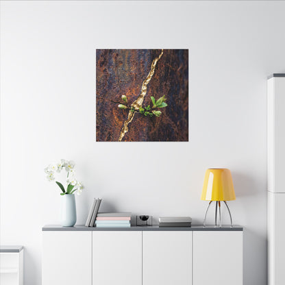 Overcast Rust Patina Canvas Art - Kintsugi Datsuzoku