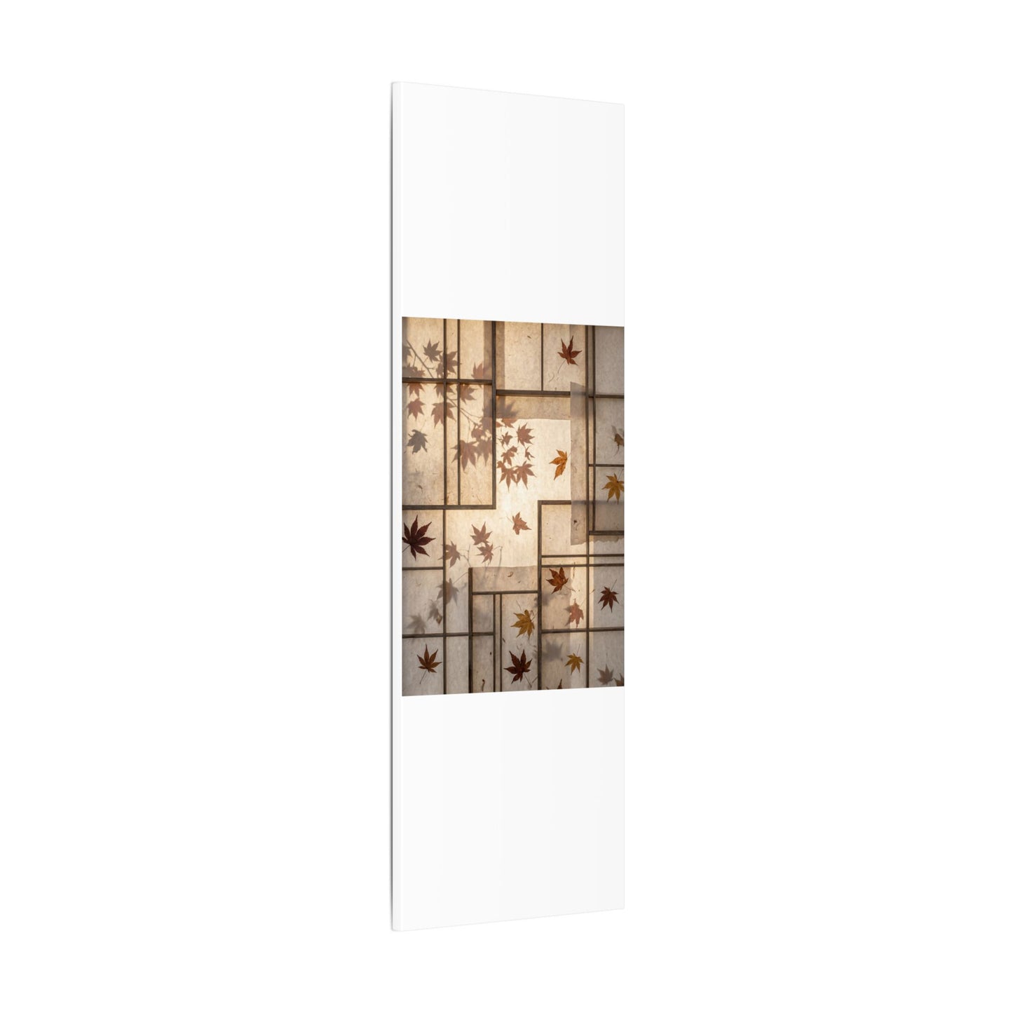 Shoji Screen Japanese Pattern Canvas Art | Neutral Japandi Art