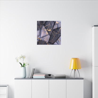 Seijaku Paper Fold Canvas Art - Kintsugi Gold Vein