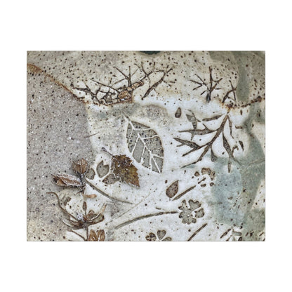 Ceramic Bowl Winter Canvas Art | Japandi Earthy Design