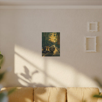 Ma Tea Ceremony Canvas Art - Zen Ukiyo E Inspired