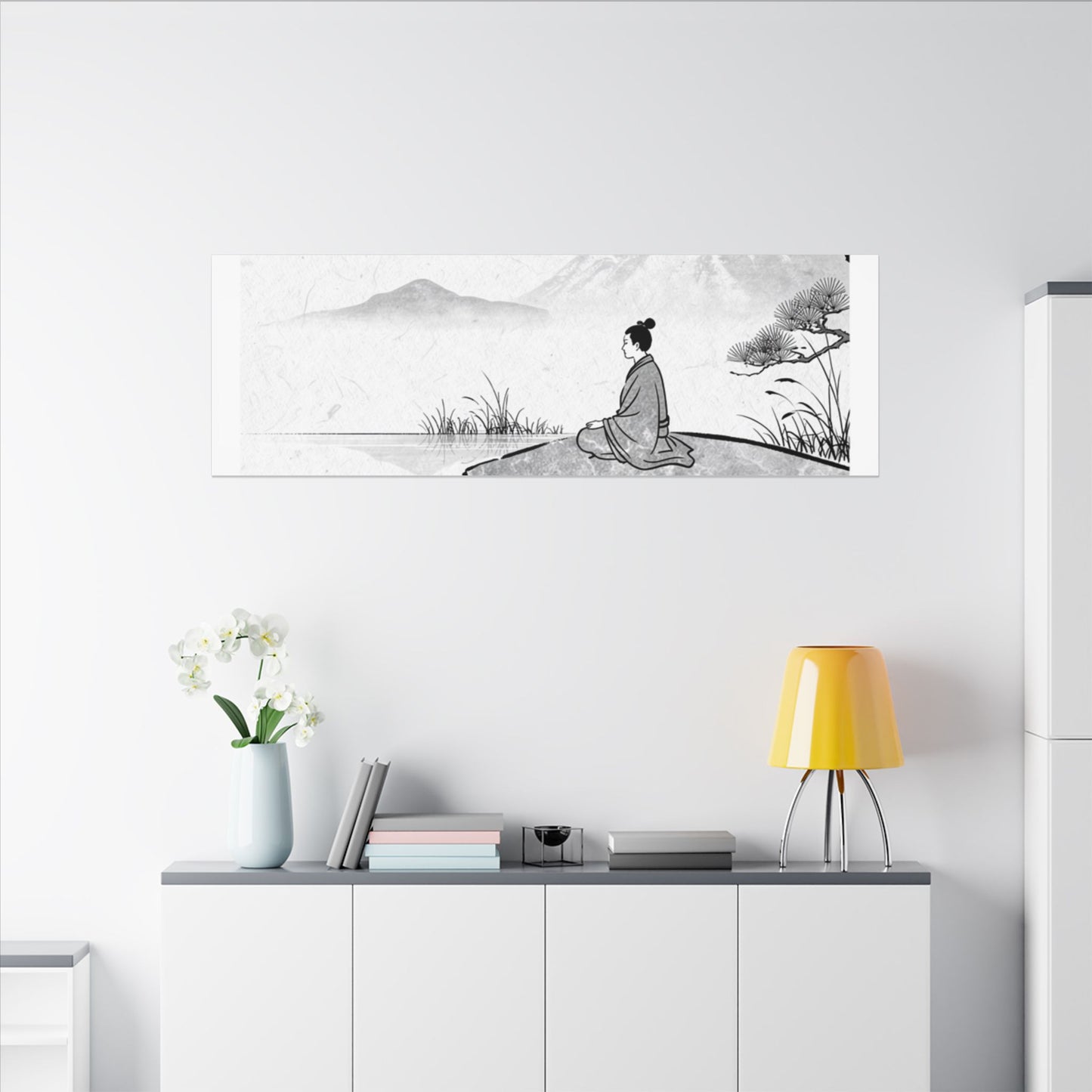 Meditation Harmonious Zen Ukiyo-e Canvas Art