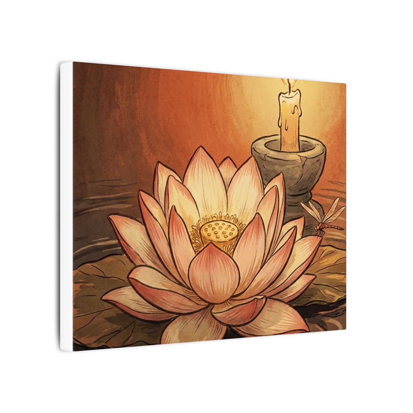 Fukinsei Dried Flowers Canvas Art - Japandi Texture
