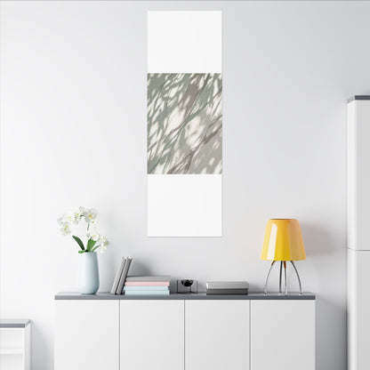 Japandi Shadow Play in Dappled | Japanese Pattern Canvas Art