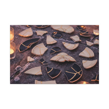 Winter Broken Pottery Broken Beauty Canvas Art | Beautiful Decor