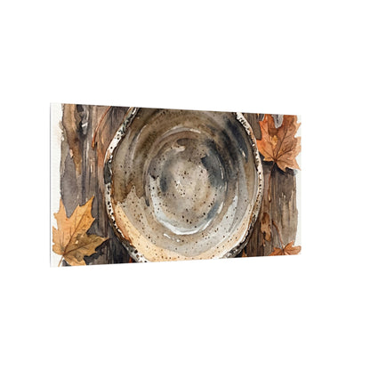 Ma Ceramic Bowl Canvas Art - Japandi Watercolor