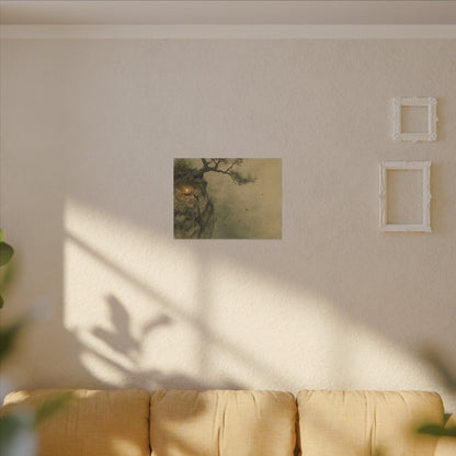 Spring Pine Tree Minimal Line Canvas Art | Earthy Decor