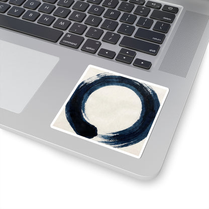 Balanced Meditation Zen Enso Sticker | Balanced Meditation Enso Art Print