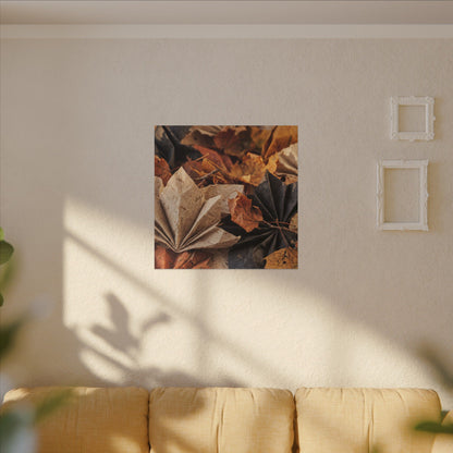 Paper Fold Texture Canvas Art | Elegant Japandi Art