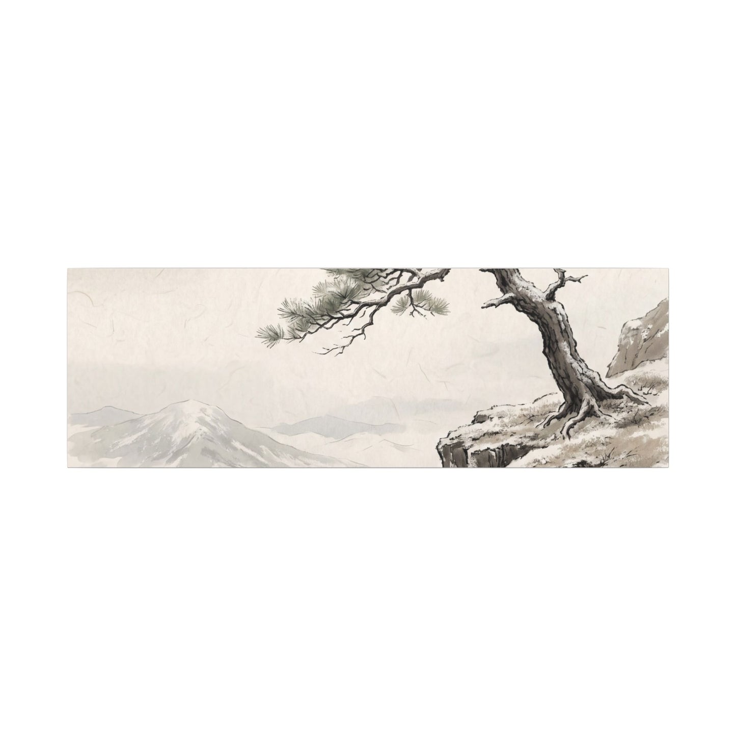 Seijaku Pine Tree Canvas Art - Japandi Japanese Pattern