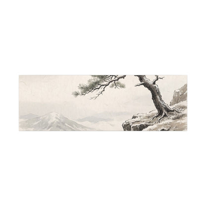 Seijaku Pine Tree Canvas Art - Japandi Japanese Pattern