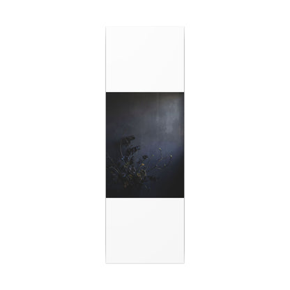 Dried Flowers Spring Canvas Art | Dark Japandi Moody Design