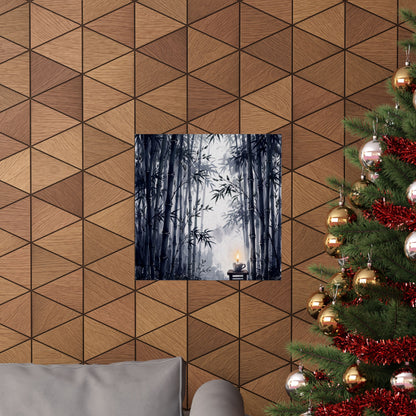 Bamboo Grove Spring Wall Art Print | Zen Peaceful Design