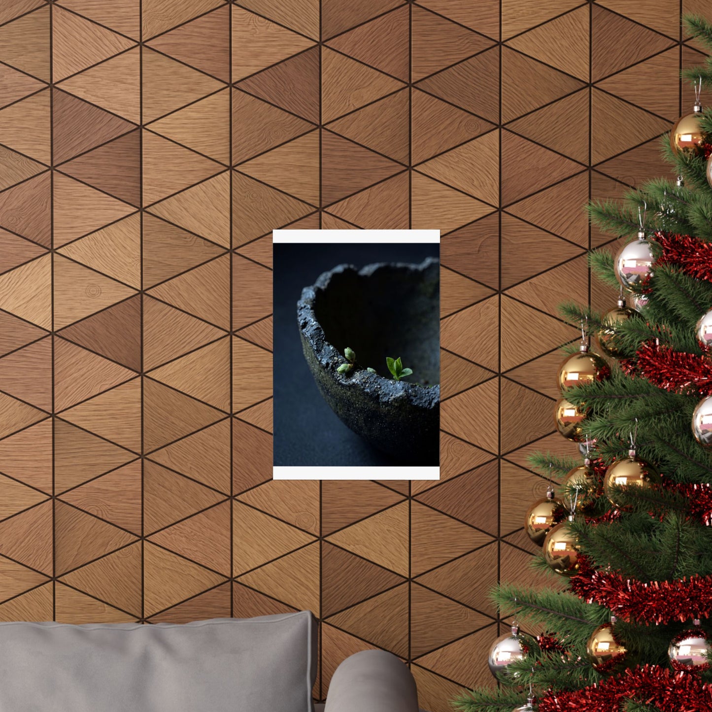 Datsuzoku Ceramic Bowl Wall Art Print - Dark Japandi Moody Minimal
