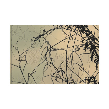 Golden Hour Shadow Play Canvas Art - Japandi Mono No Aware