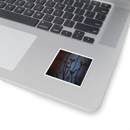 Shadow Play Spring Sticker | Dark Japandi Moody Design