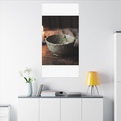 Ceramic Bowl Spring Canvas Art | Japandi Neutral Design