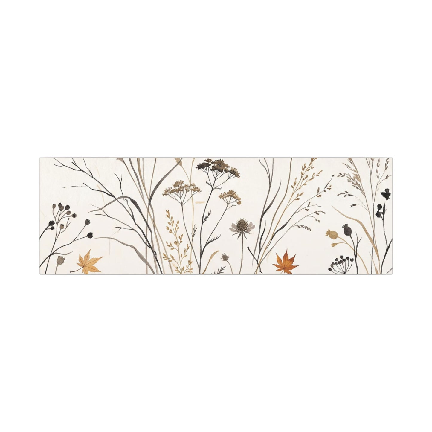 Dawn Dried Flowers Canvas Art - Japandi Kanso