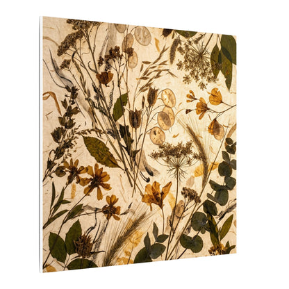 Dried Flowers Summer Canvas Art | Japandi Neutral Design