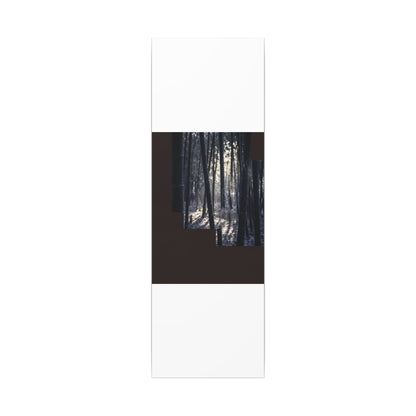 Bamboo Grove Canvas Art | Winter Dark Japandi Moody Minimal Art