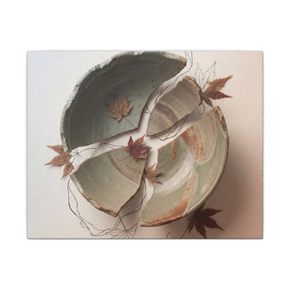 Dawn Ceramic Bowl Canvas Art - Japandi Fukinsei