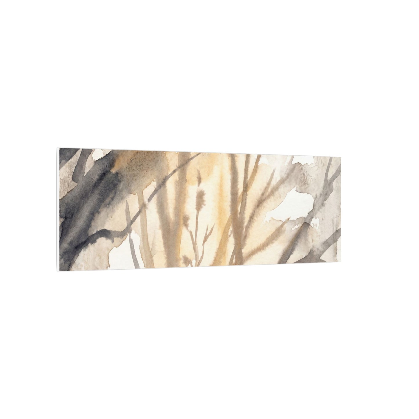 Ma Shadow Play Canvas Art - Japandi Watercolor