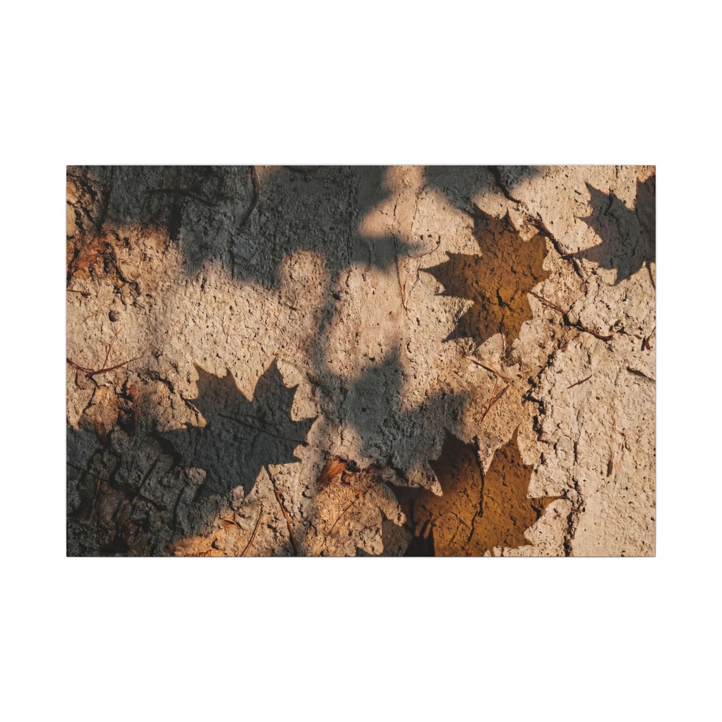 Cozy Shadow Play Canvas Art - Texture Japandi Art Print