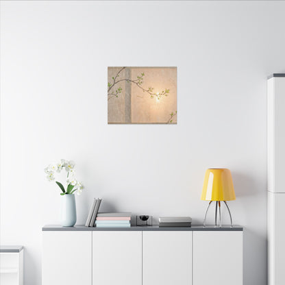 Shoji Screen Canvas Art | Spring Japandi Minimal Line Art