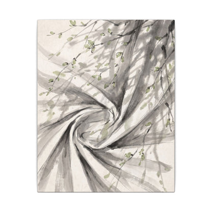 Silk Drape Spring Canvas Art | Zen Contemplative Design
