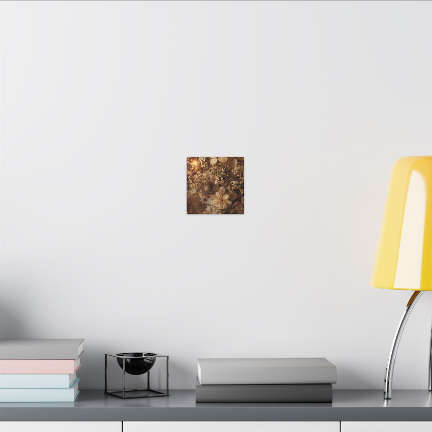 Spring Dried Flowers Japanese Pattern Canvas Art | Earthy Decor
