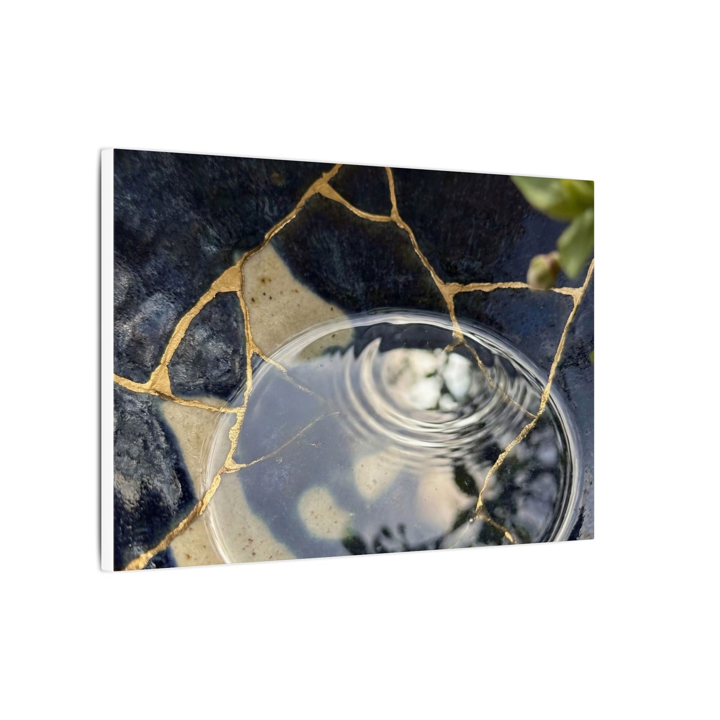 Water Ripple Spring Canvas Art | Kintsugi Beautiful Design