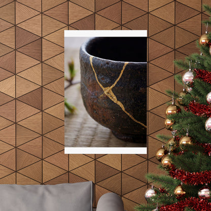 Tea Ceremony Spring Wall Art Print | Kintsugi Artful Design