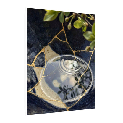 Water Ripple Spring Canvas Art | Kintsugi Beautiful Design