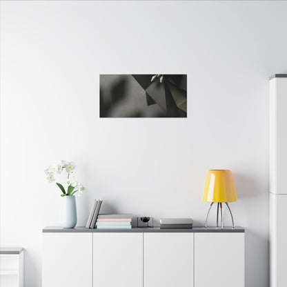 Paper Fold Moody Minimal Canvas Art | Luxurious Dark Japandi Art