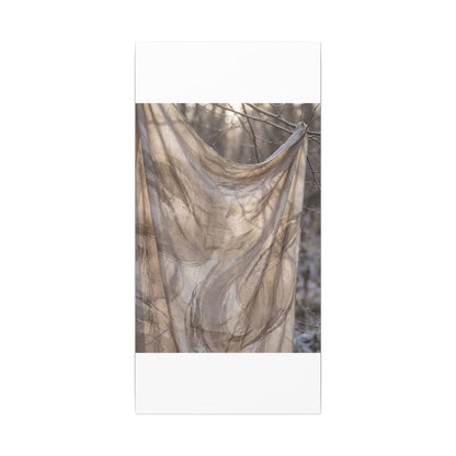 Ma Silk Drape Canvas Art - Japandi Japanese Pattern