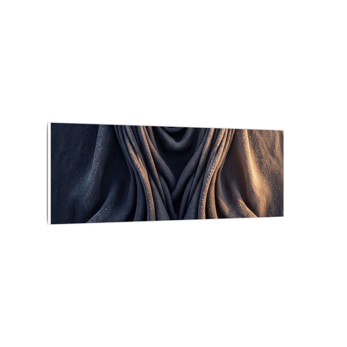 Moody Silk Drape Canvas Art - Shadow Zen Dark Japandi