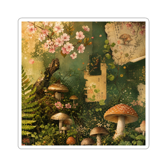 Golden Hour Cherry Blossom Sticker - Cottagecore Ma