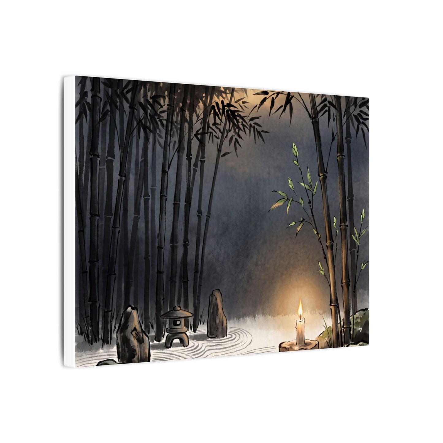 Tranquil Bamboo Grove Canvas Art - Karesansui Zen