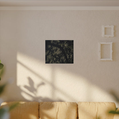 Atmospheric Shadow Play Canvas Art - Moody Minimal Dark Japandi