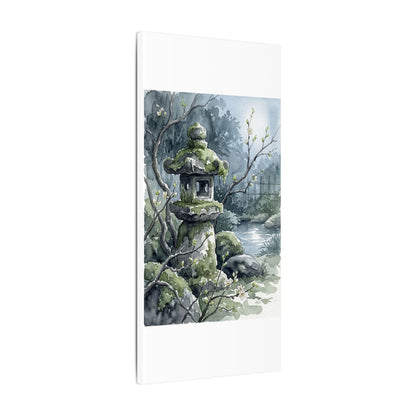 Moonlight Stone Lantern Canvas Art - Japandi Seijaku