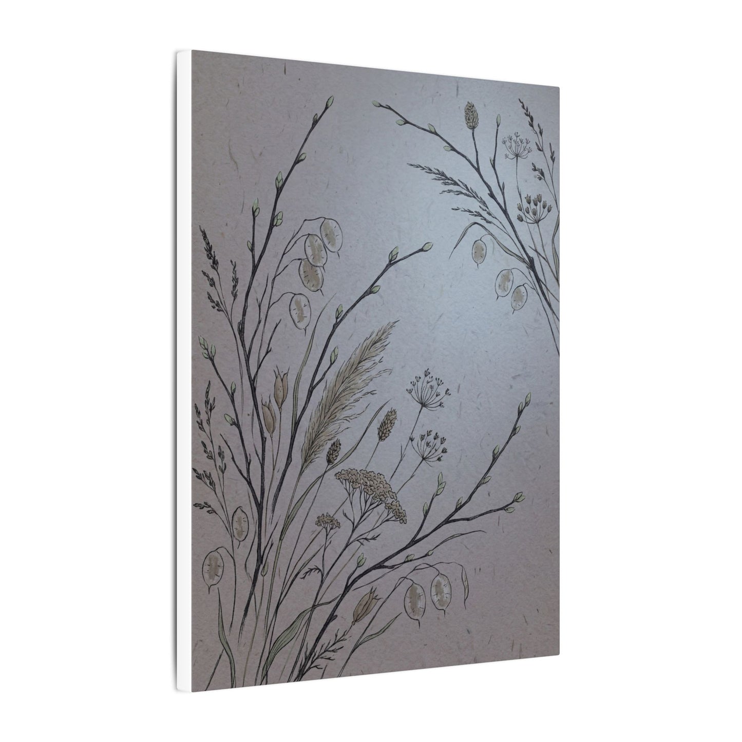 Spring Dried Flowers Japanese Pattern Canvas Art | Cozy Decor